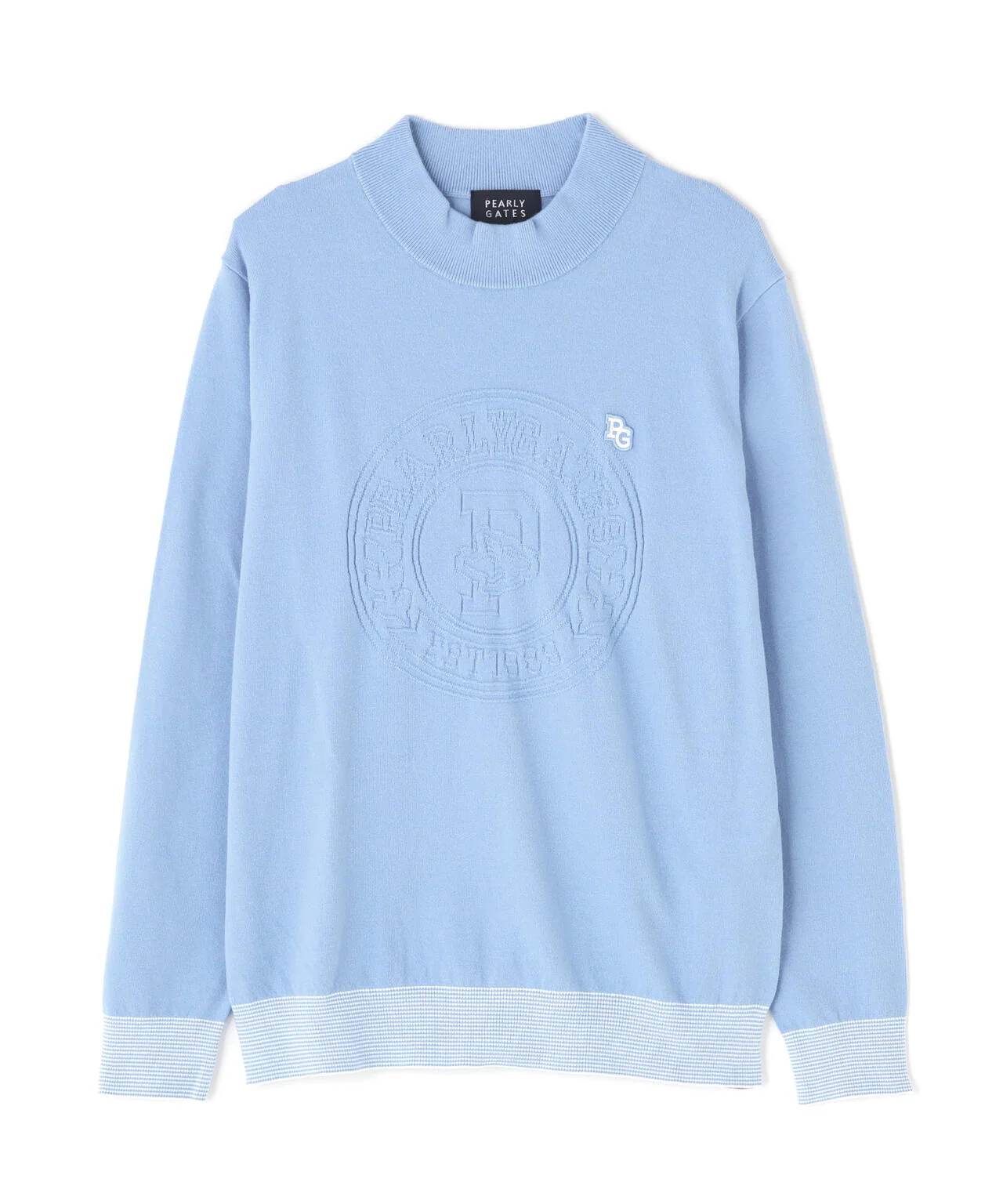 14G天竺カシミヤタッチモックネックニット／0556274003