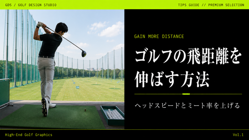 ゴルフの飛距離を伸ばす方法