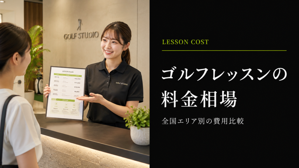 ゴルフレッスンの料金相場エリア別比較