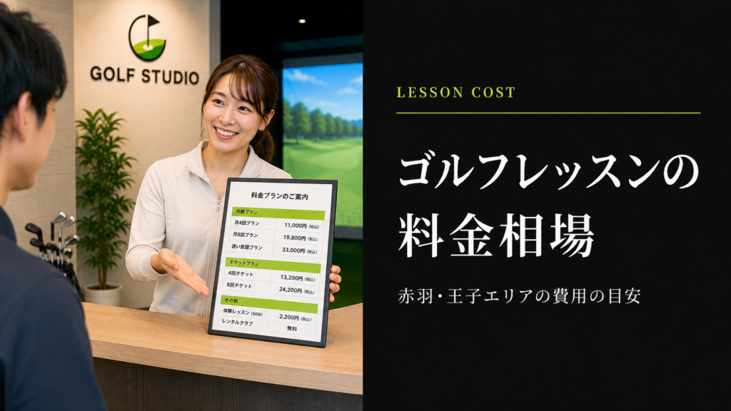 赤羽・王子のゴルフレッスン料金相場