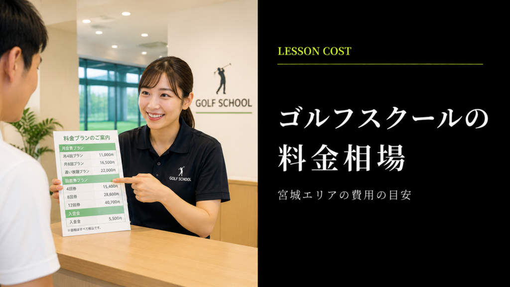 宮城のゴルフスクール料金相場