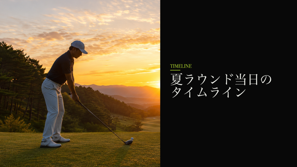 夏ラウンド当日のタイムライン