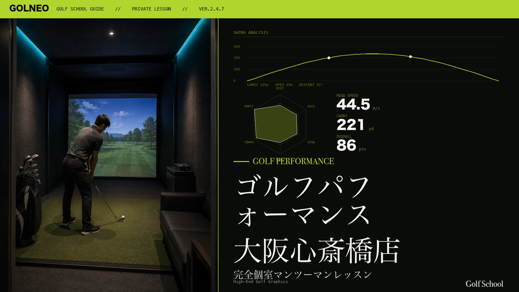 ゴルフパフォーマンス 大阪心斎橋店