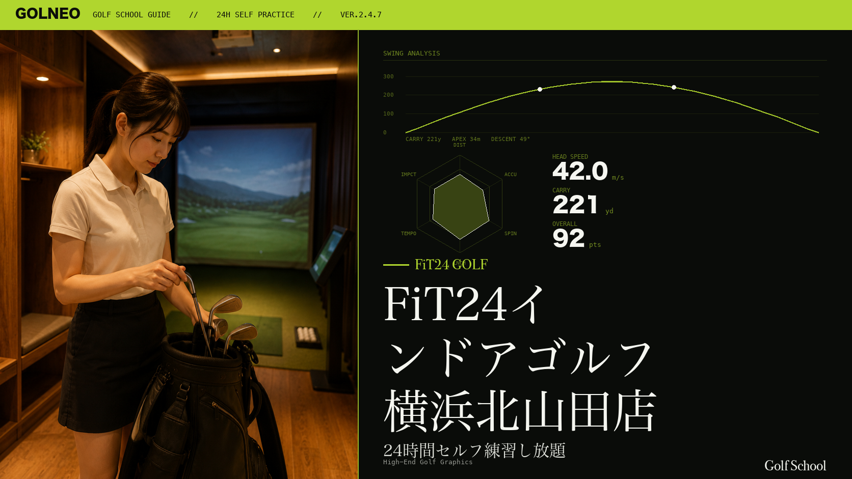 FiT24インドアゴルフ 横浜北山田店