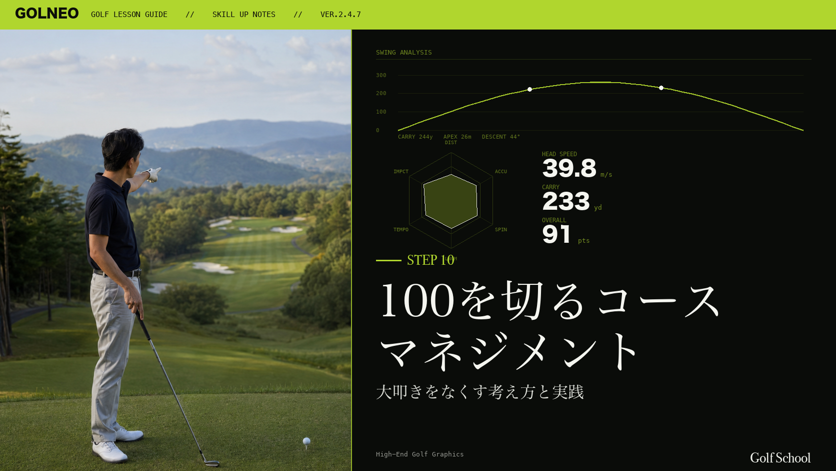 100を切るコースマネジメント