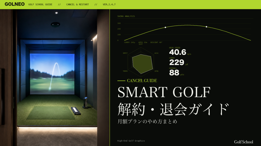 SMART GOLF解約・退会ガイド