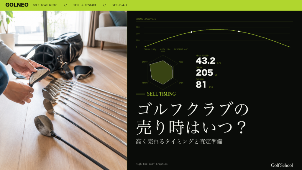 ゴルフクラブの売り時はいつ？
