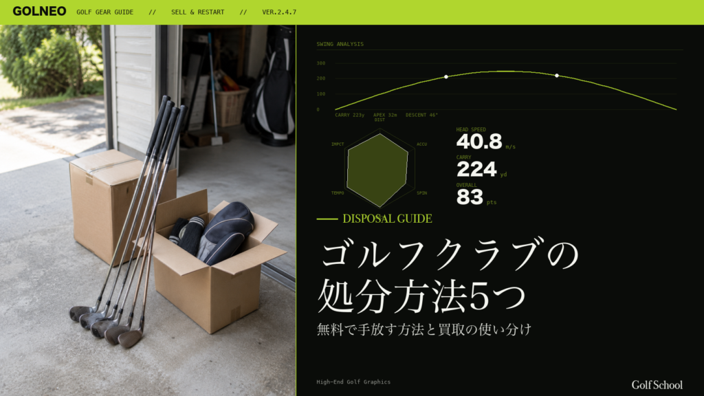 ゴルフクラブの処分方法5つ