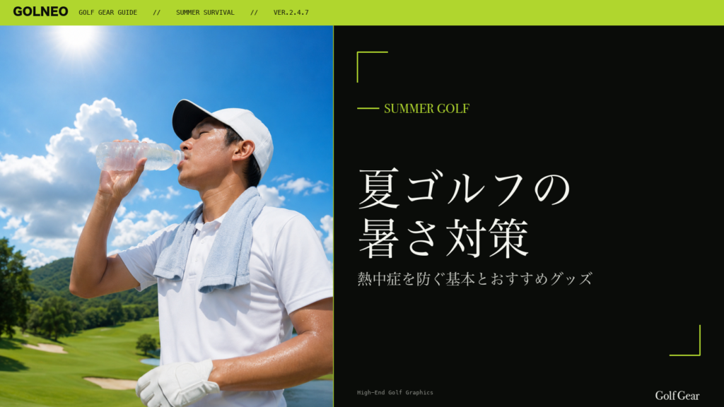夏ゴルフの暑さ対策グッズおすすめ