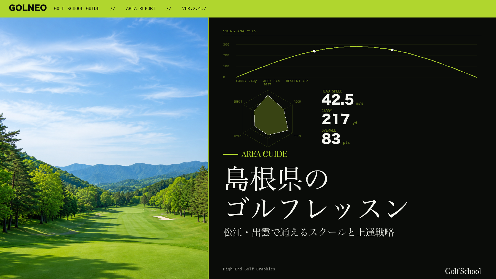 島根県のゴルフレッスンおすすめ