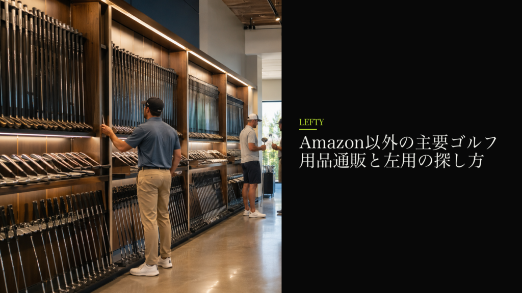 Amazon以外の主要ゴルフ用品通販と左用の探し方