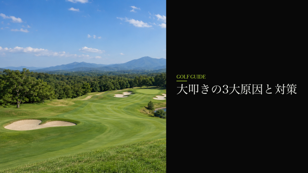 大叩きの3大原因と対策