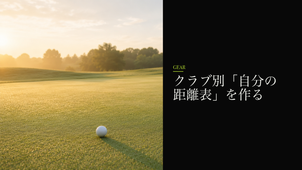 クラブ別「自分の距離表」を作る