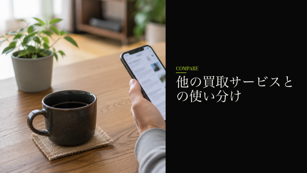 他の買取サービスとの使い分け