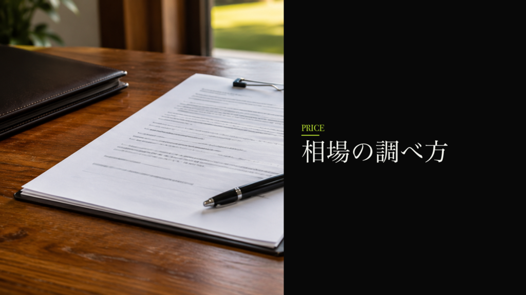 相場の調べ方