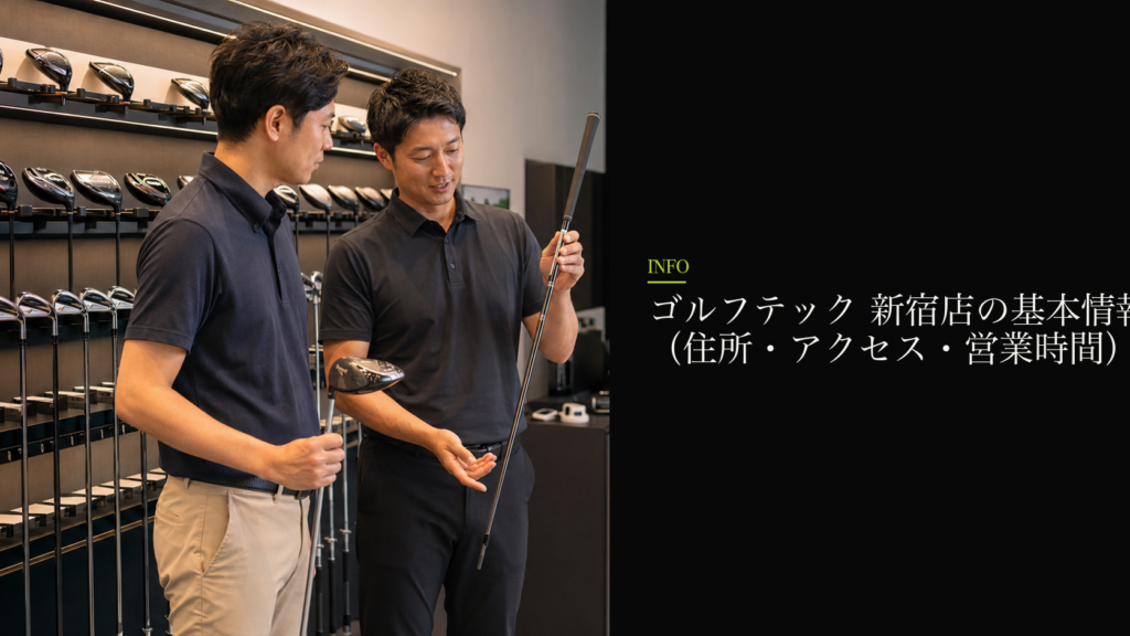 ゴルフテック 新宿店の基本情報(住所・アクセス・営業時間)