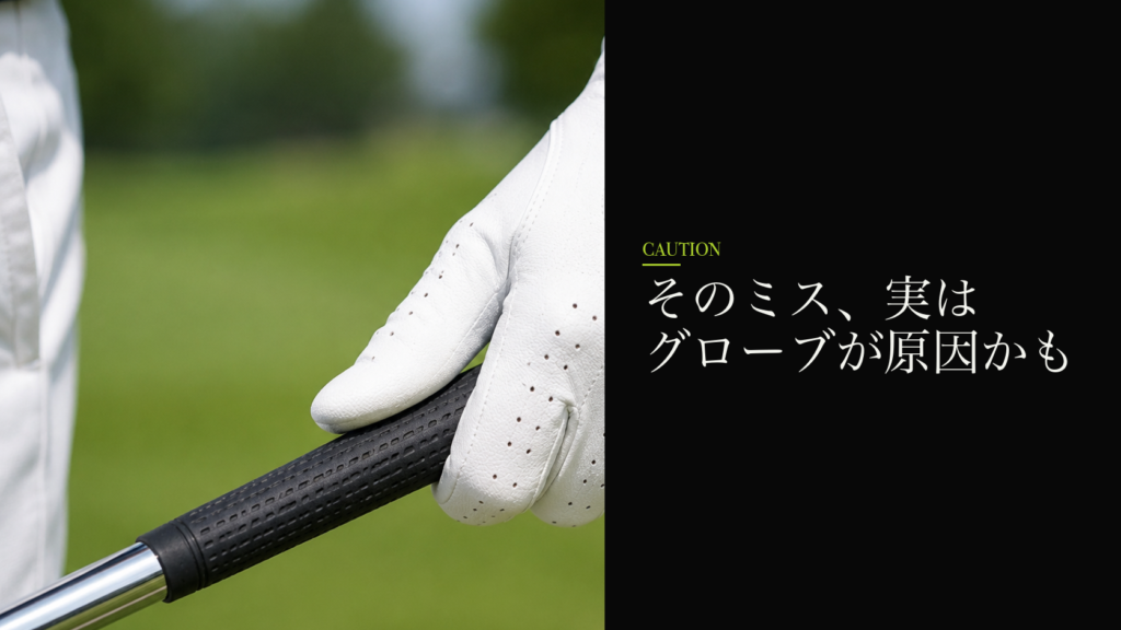 そのミス、実はグローブが原因かも
