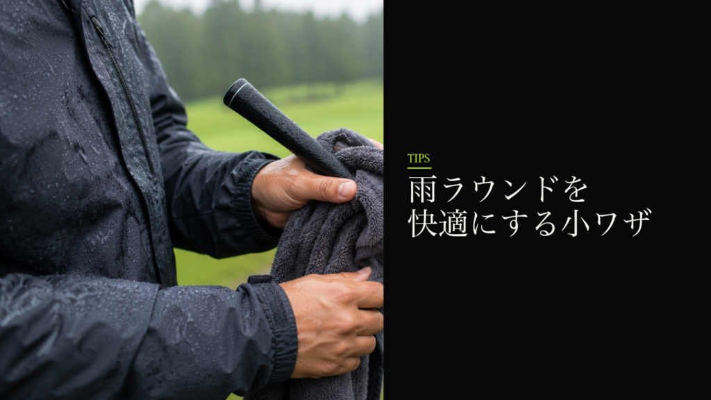 雨ラウンドを快適にする小ワザ
