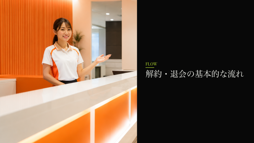 解約・退会の基本的な流れ