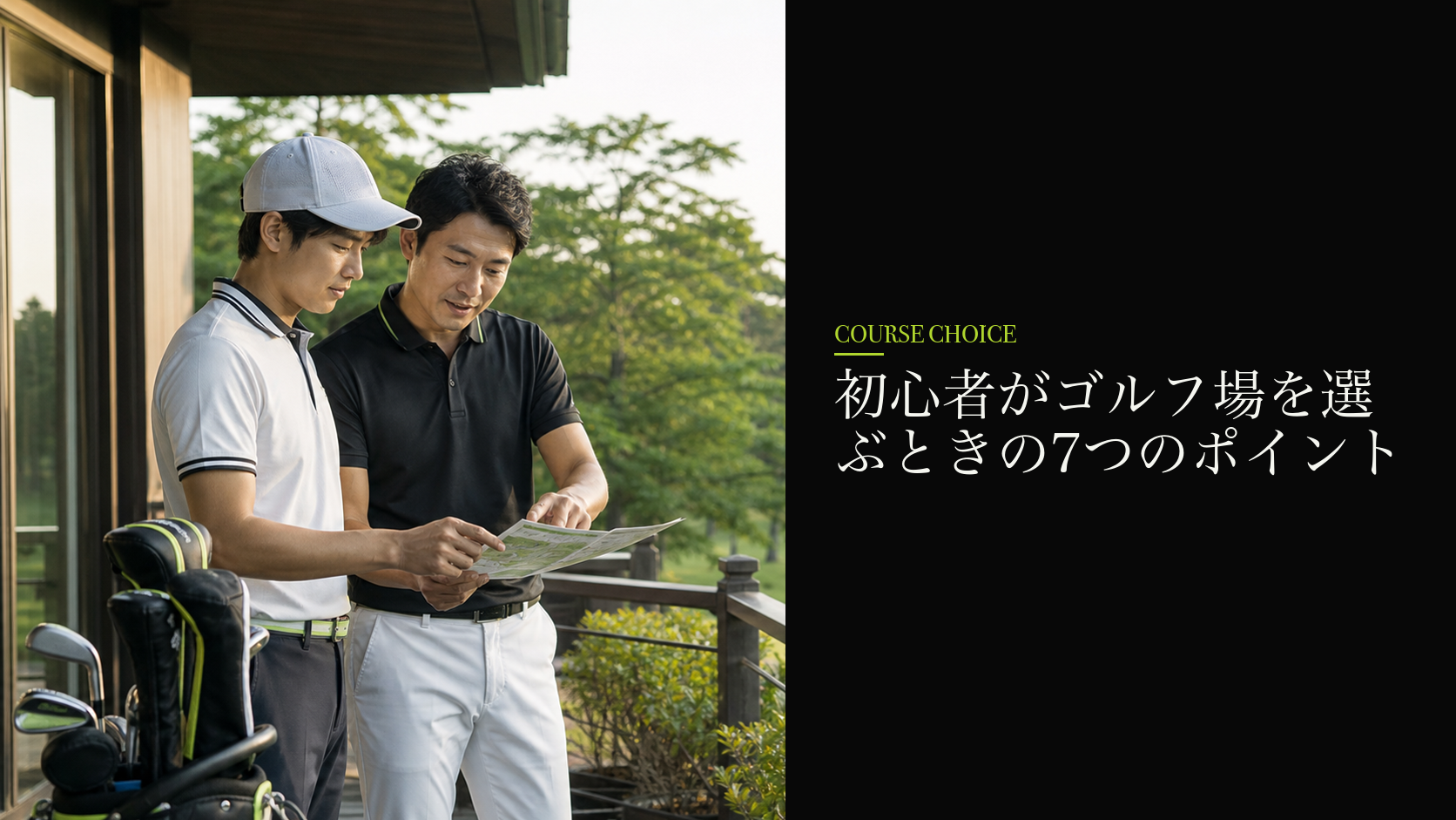初心者がゴルフ場を選ぶときの7つのポイント