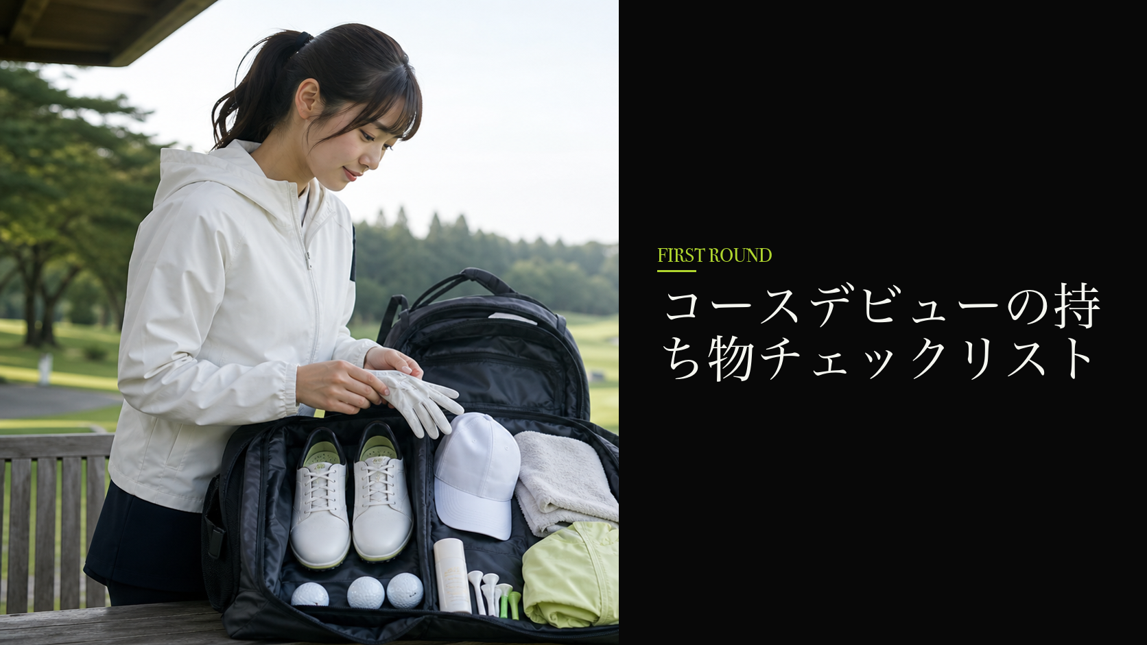 コースデビューの持ち物チェックリスト
