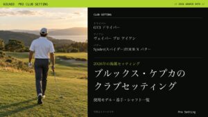 ブルックス・ケプカのクラブセッティング（写真はイメージ）