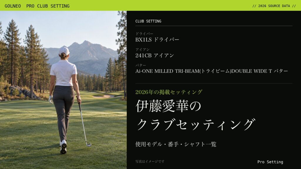 伊藤愛華のクラブセッティング（写真はイメージ）
