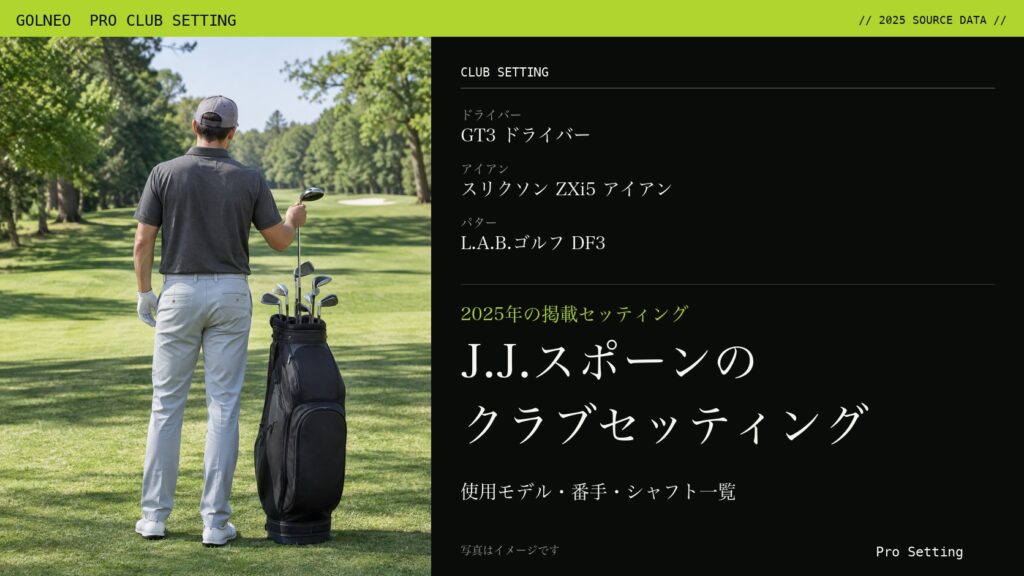 J.J.スポーンのクラブセッティング（写真はイメージ）