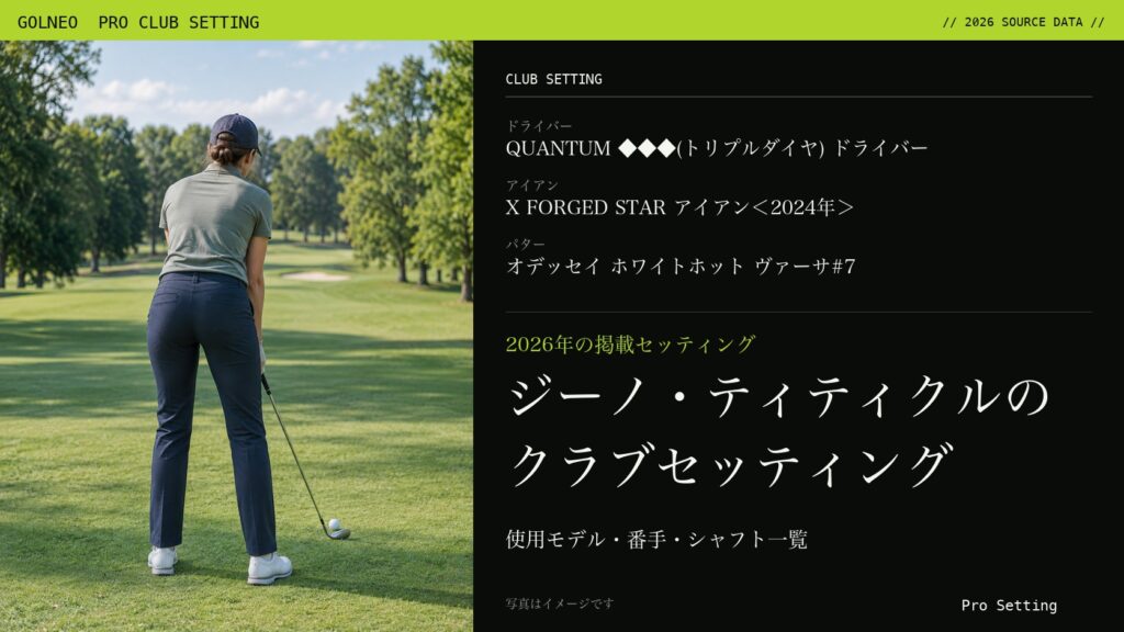 ジーノ・ティティクルのクラブセッティング（写真はイメージ）
