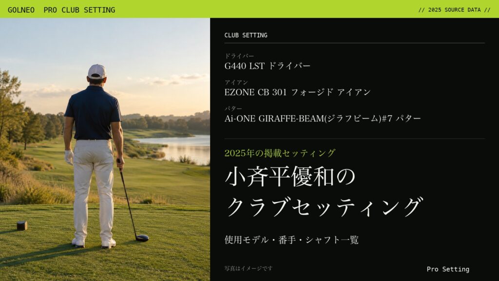 小斉平優和のクラブセッティング（写真はイメージ）