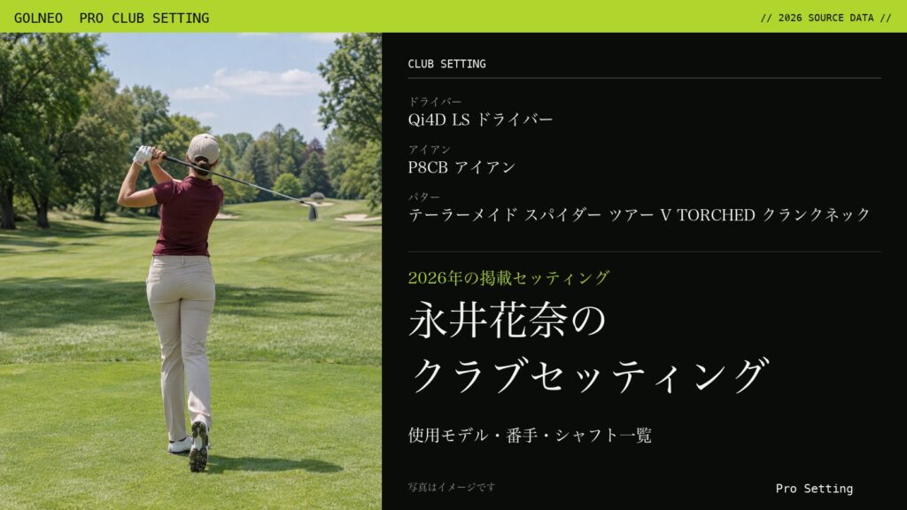永井花奈のクラブセッティング（写真はイメージ）