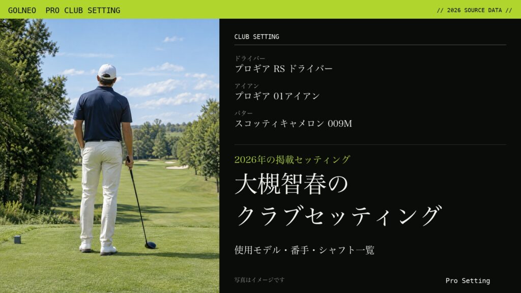 大槻智春のクラブセッティング（写真はイメージ）