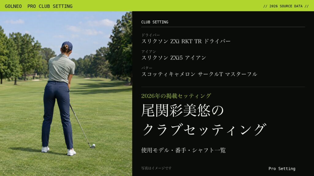 尾関彩美悠のクラブセッティング（写真はイメージ）