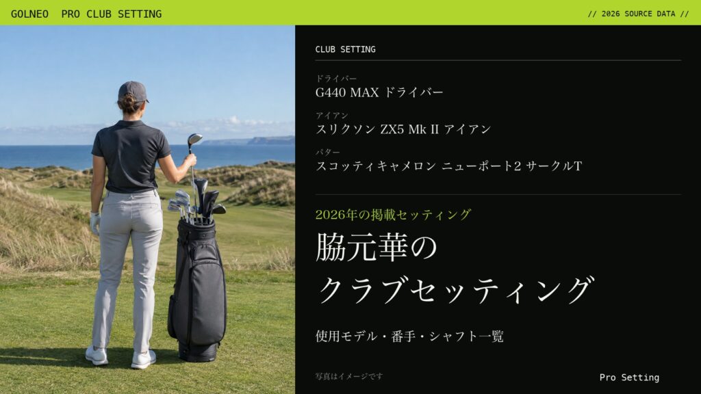 脇元華のクラブセッティング（写真はイメージ）