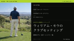 ウィリアム・モウのクラブセッティング（写真はイメージ）