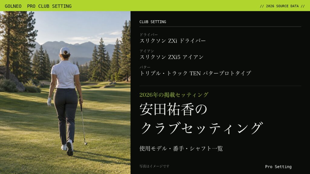 安田祐香のクラブセッティング（写真はイメージ）