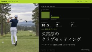 久常涼のクラブセッティング