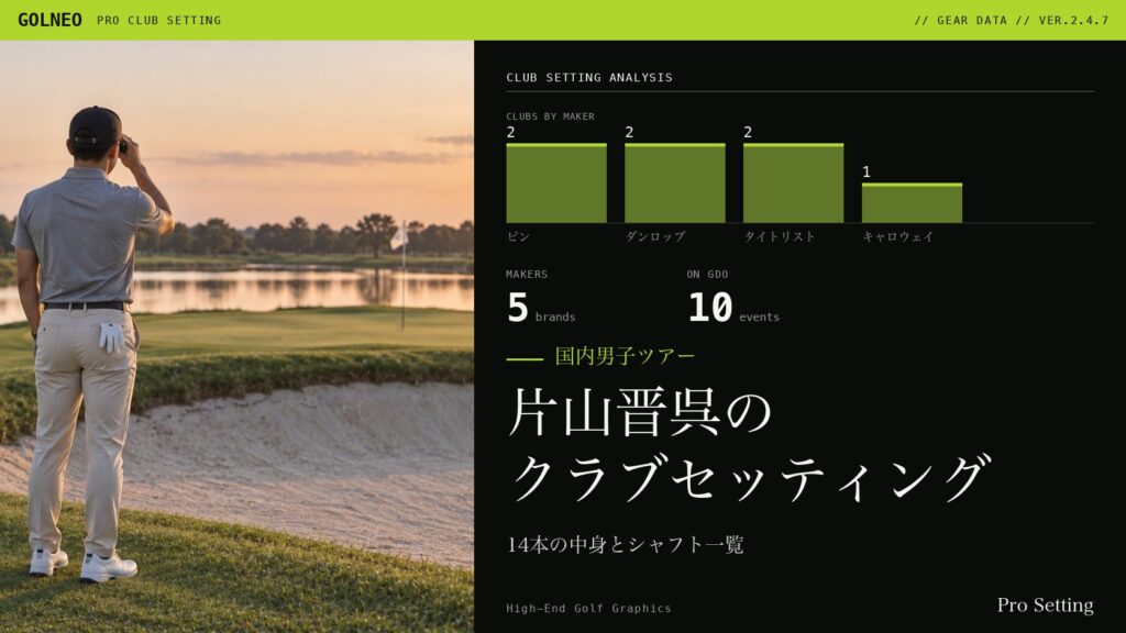 片山晋呉のクラブセッティング