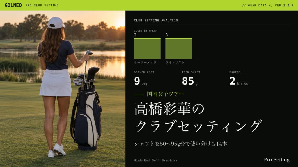 高橋彩華のクラブセッティング