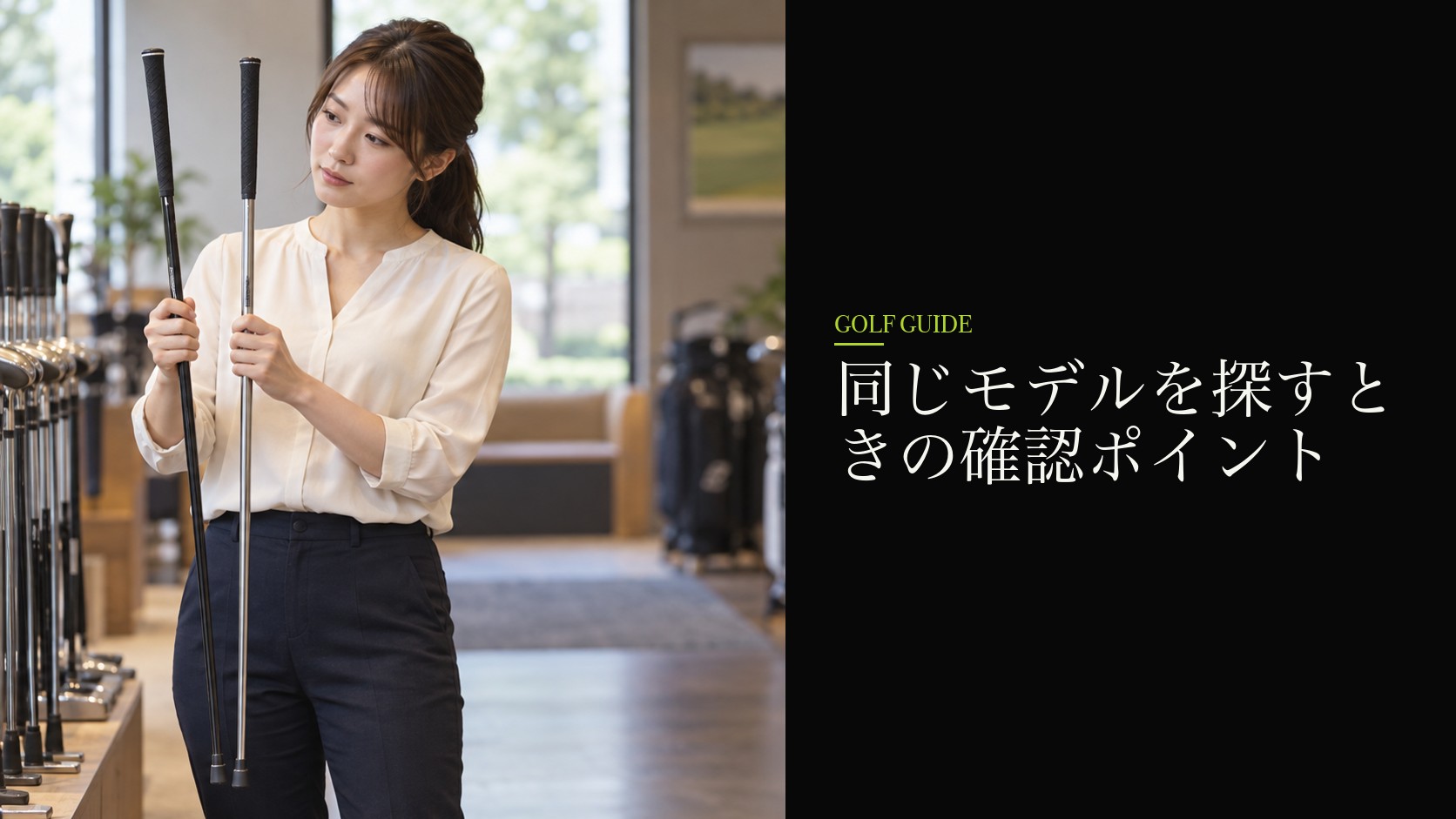 同じモデルを探すときの確認ポイント