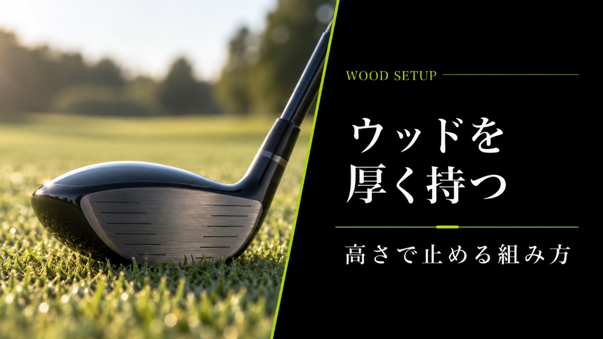 ウッドを厚く持つ