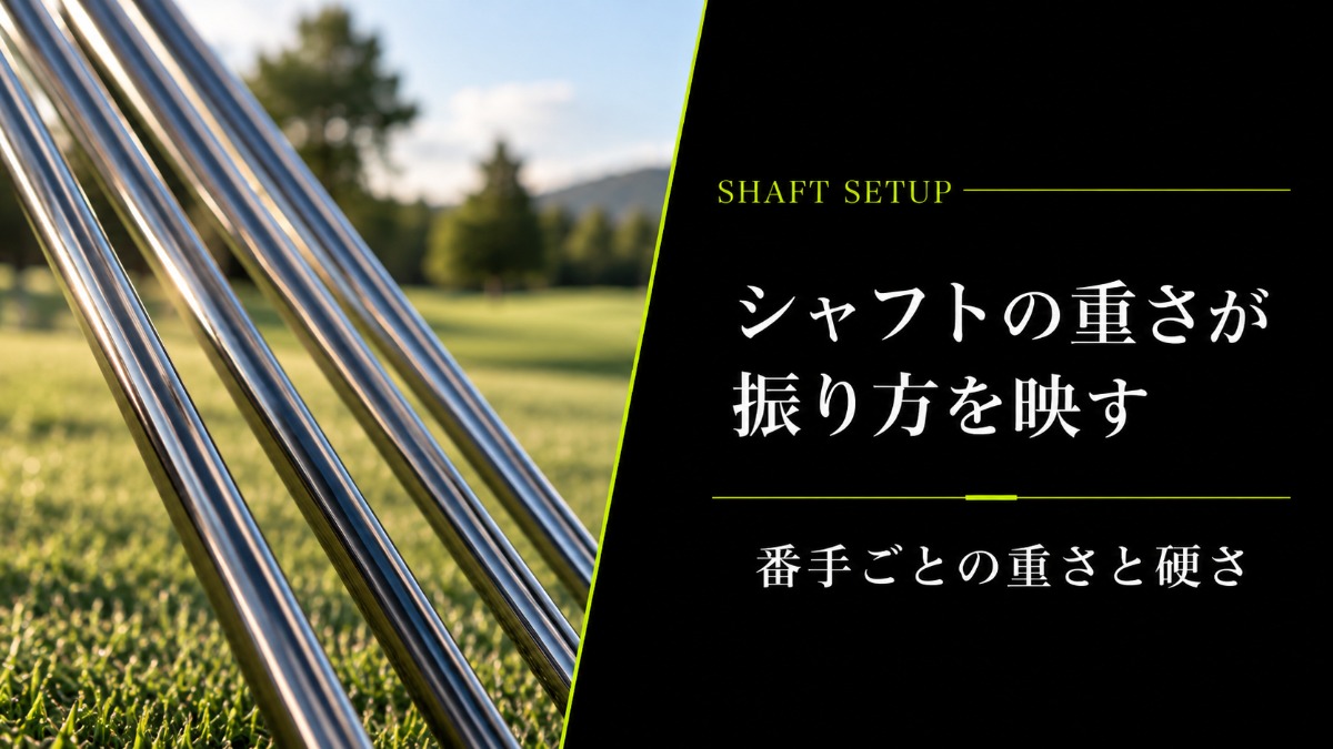 シャフトの重さが振り方を映す